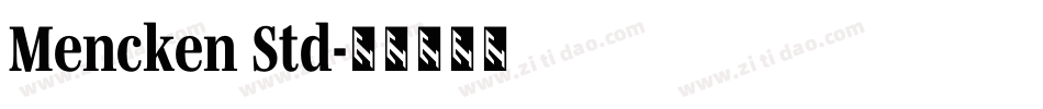 Mencken Std字体转换
